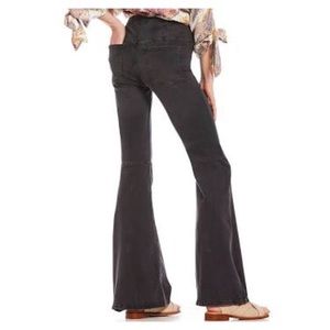 Free people pull up flares denim